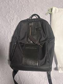 Zaino  Piquadro nero uomo pelle e tessuto