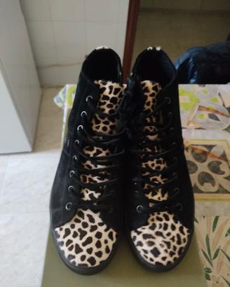 scarpe leather crown 
