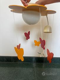 lampadario cameretta in legno