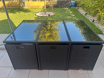 Tavolo da esterno rattan