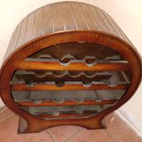 botte di legno portabottiglie 