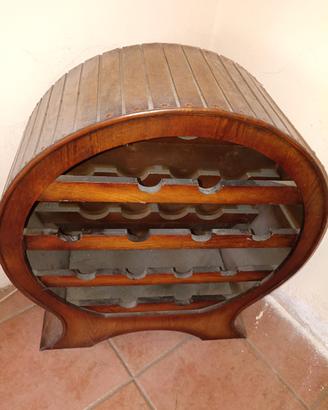 botte di legno portabottiglie 