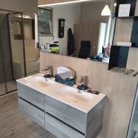 mobile doppio lavabo sospeso cm 120
