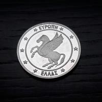 ARGENTO 999 _ 10 ecu 1992 Pegaso GRECIA FDC PROOF