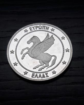 ARGENTO 999 _ 10 ecu 1992 Pegaso GRECIA FDC _LEGGI