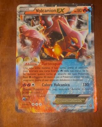 carta pokemon Volcanion EX Full Art 2016