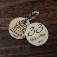 🔑 Portachiavi Hotel Personalizzati in Legno