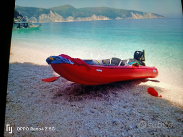 Canoa gumotex Ruby con motore Mercury 3,5