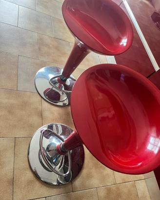 Sgabelli rosso bordeaux