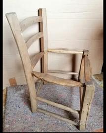 Sedie vintages in legno