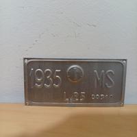 Targa Tassa Bollo Carri di Massa Carrara 