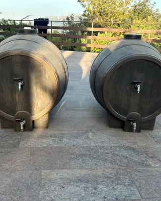 N° 2 botti in polietilene da 200 lt ciascuno