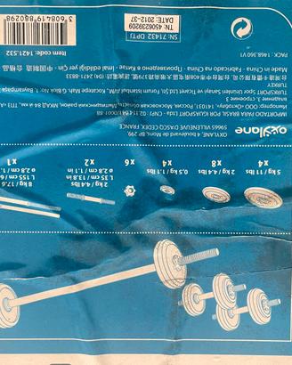 Kit manubri e bilancieri 50kg. 