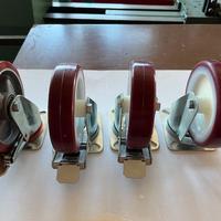 4 Ruote girevoli da 120 con freno