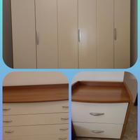 armadio, como' e 2 comodini