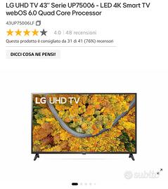 Smart tv LG 43" 4K