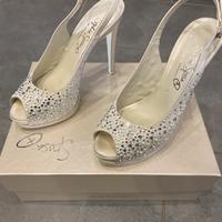 Scarpe sposa bianche avorio n. 37