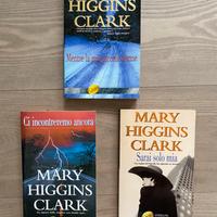 Set 3 libri gialli di Mary Higgins Clark.