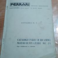 Catalogo ricambi motocoltivatote Ferrari MC 58