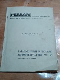 Catalogo ricambi motocoltivatote Ferrari MC 58