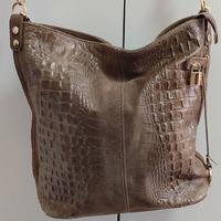 Borsa da donna vera pelle colore cuoio Melluso.