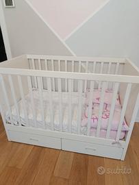 lettino Ikea Smastad con materasso Aerosleep