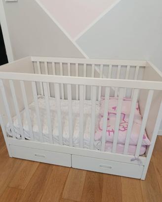 lettino Ikea Smastad con materasso Aerosleep