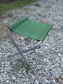 Set sgabelli pieghevoli da campeggio verdi