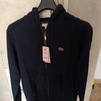 FELPA CON CAPPUCCIO E ZIP LACOSTE ORIGINALE 