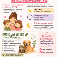 Baby sitter Roma Massimina / Cat&Dog sitter