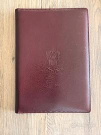 Pineider 1774 portablocco A5 in pelle bordeaux