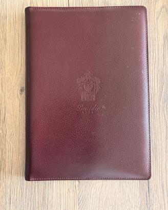 Pineider 1774 portablocco A5 in pelle bordeaux