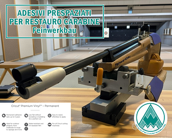 Adesivi in vinile prespaziato Feinwerkbau.