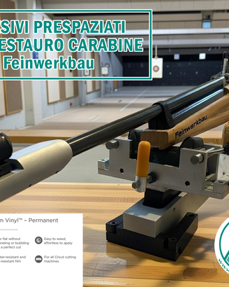Adesivi in vinile prespaziato Feinwerkbau.
