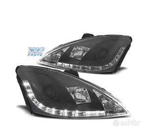 FARI PER FORD FOCUS 01-04 LUCE DIURNA A LED FONDO 