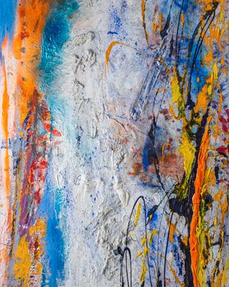 Quadro in acrilico su tela con telaio