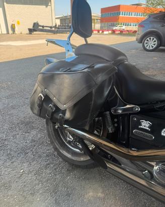 Borse laterali in pelle Dragstar custom