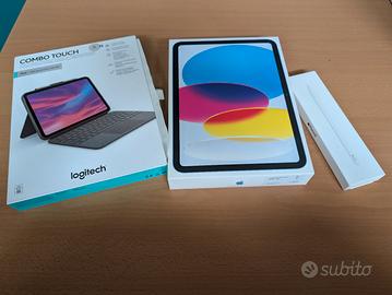  iPad 10th gen 64gb blu + kit pencil e  tastiera