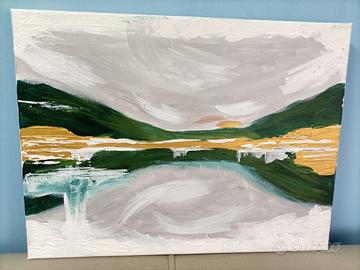 Quadro astratto paesaggio.