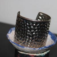 Bracciale artigianale martellato Made in Italy Vi