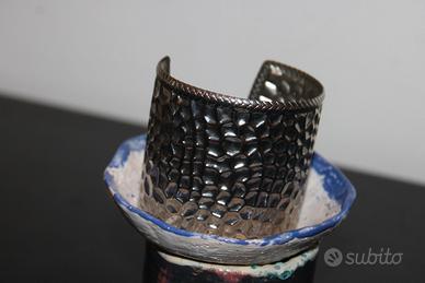 Bracciale artigianale martellato Made in Italy Vi