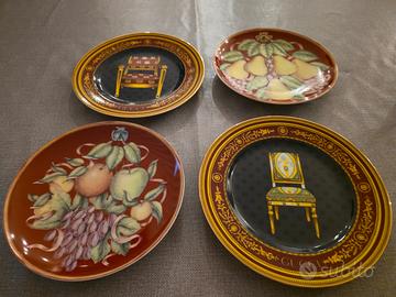 Set 4 piatti 2 Gucci "Le Poltrone" + 2 Arzberg
