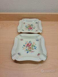 Coppia posacenere porcellana Thomas Ivory Bavaria