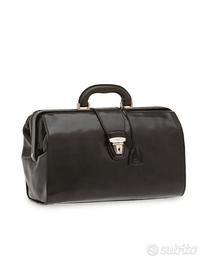 BORSA DA MEDICO IN PELLE NERA THE BRIDGE