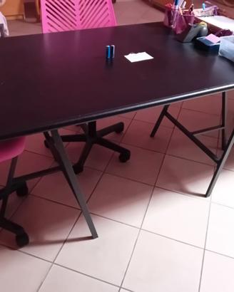 tavolo con cavalletti