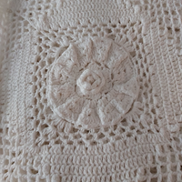 Copriletto singolo cotone ad uncinetto