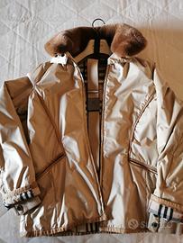 Giubbotto piumino burberry con pelliccia