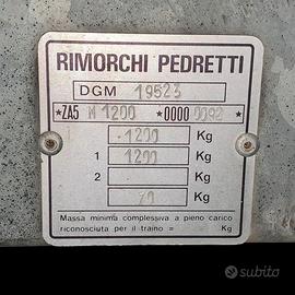 Rimorchio Carrello PEDRETTI 1200 Kg Centinato