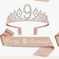 Coroncina 9 anni compleanno