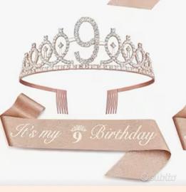 Coroncina 9 anni compleanno